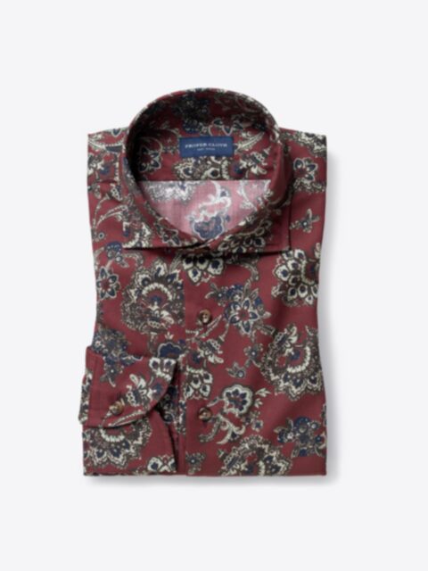 Shop Albiate Vintage Wine Paisley Print