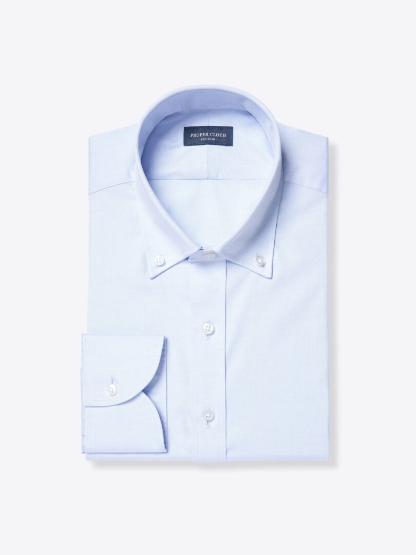 Thomas Mason Light Blue Pinpoint 