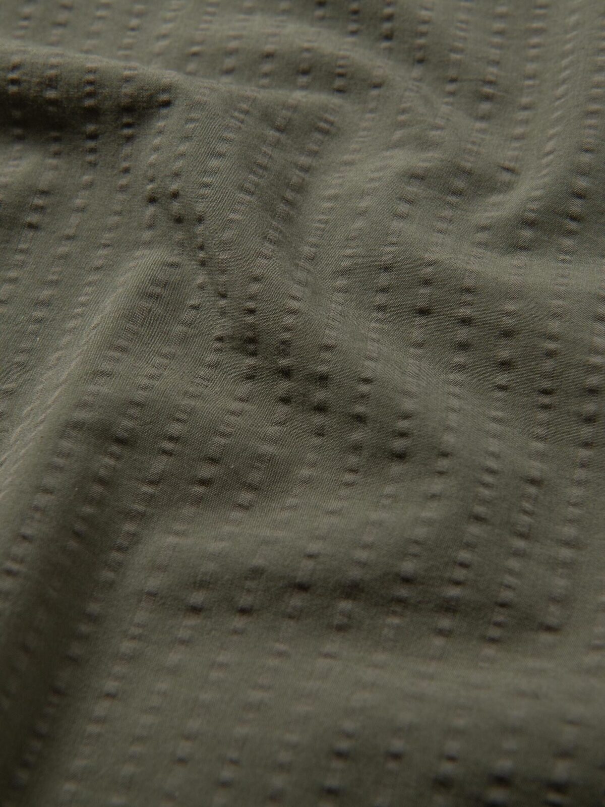 Cotton Waffle Knit - Army Green - Thread Count Fabrics