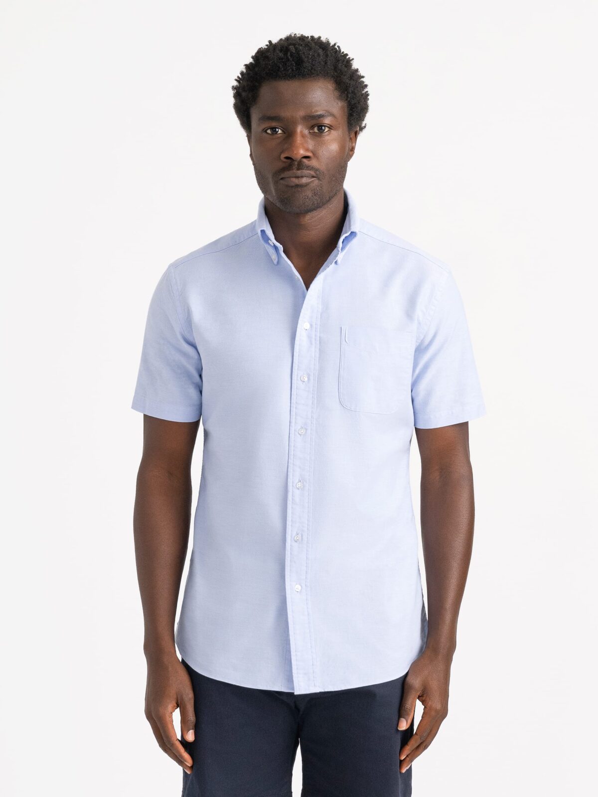 Washed Light Blue Lightweight Oxford Shirt by Proper Cloth