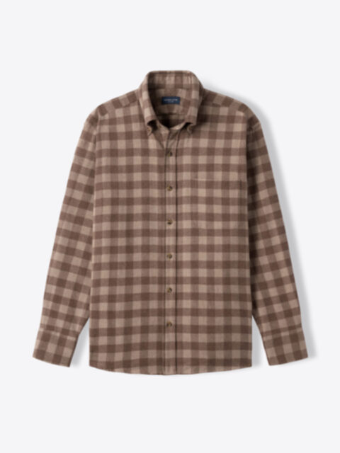 Shop Canclini Chestnut Gingham Beacon Flannel