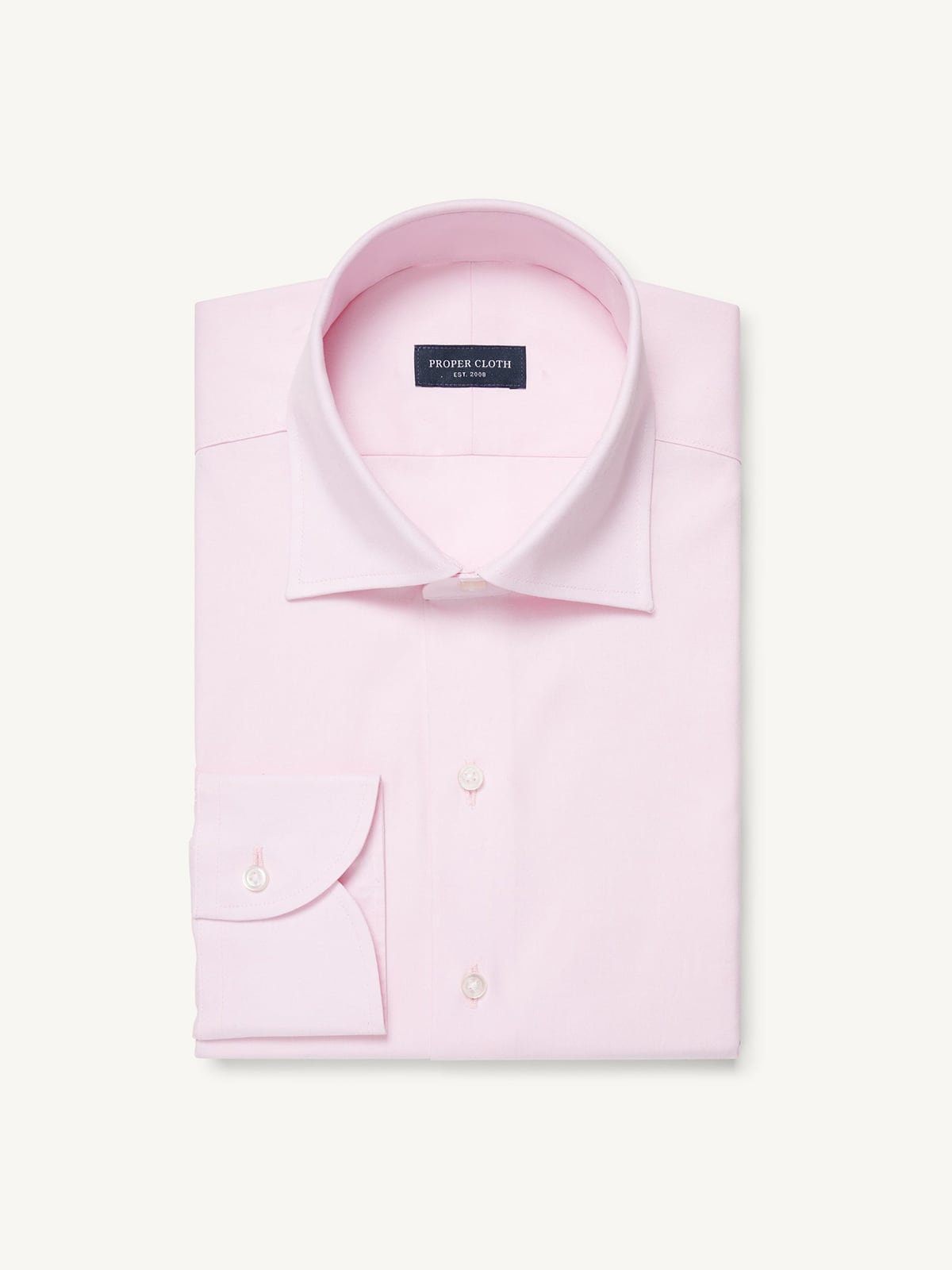 mens pink fitted dress shirt fitted Pink striped easy-iron shirt main image 0