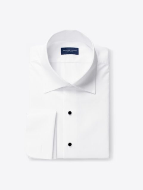 Suggested Item: Thomas Mason Wrinkle-Resistant White Twill Tuxedo Shirt