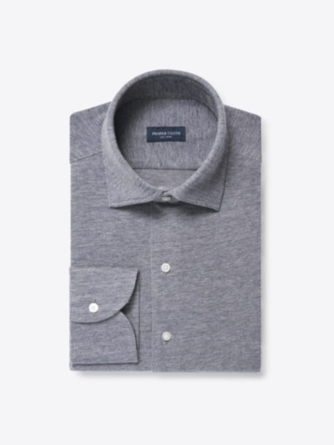 Shop Carmel Slate Cotton and Tencel Blend Pique