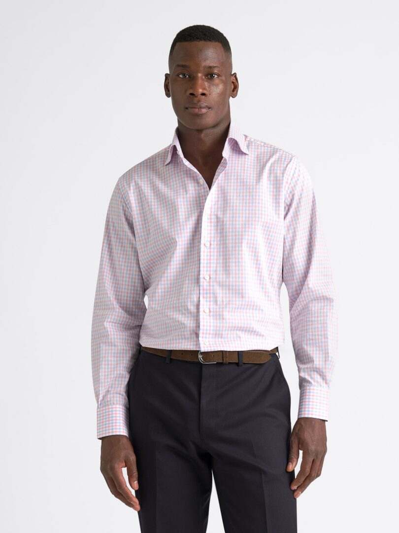 Irving Blue and Salmon End on End Check Thumb Detail