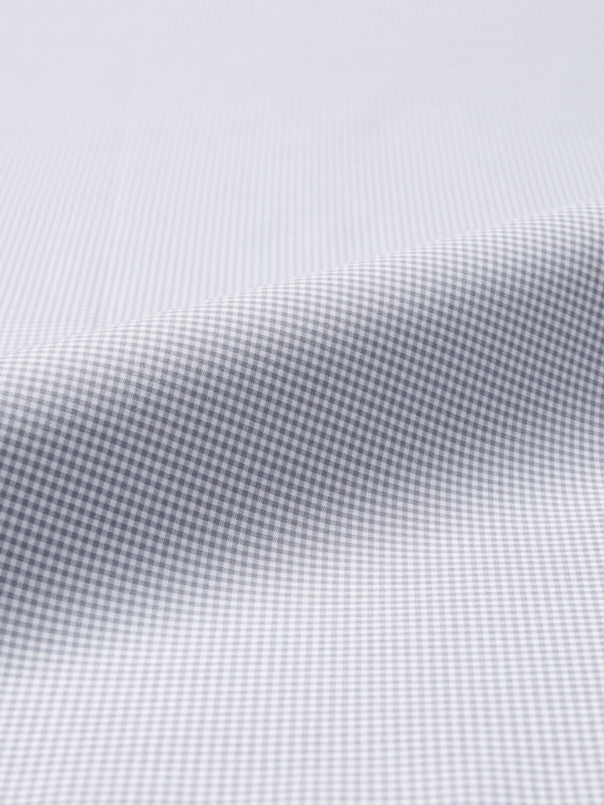 The Thomas Mason Wrinkle-Resistant Dress Shirt in Grey Mini Gingham