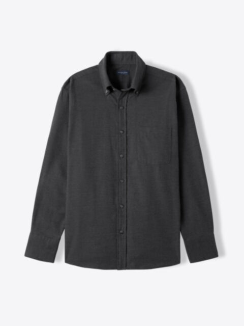 Shop Thomas Mason Charcoal Melange Flannel