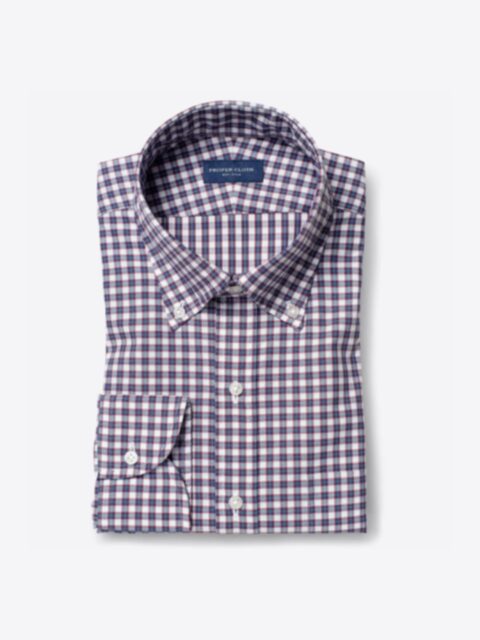 Shop Lorimer Navy White and Red Small Plaid