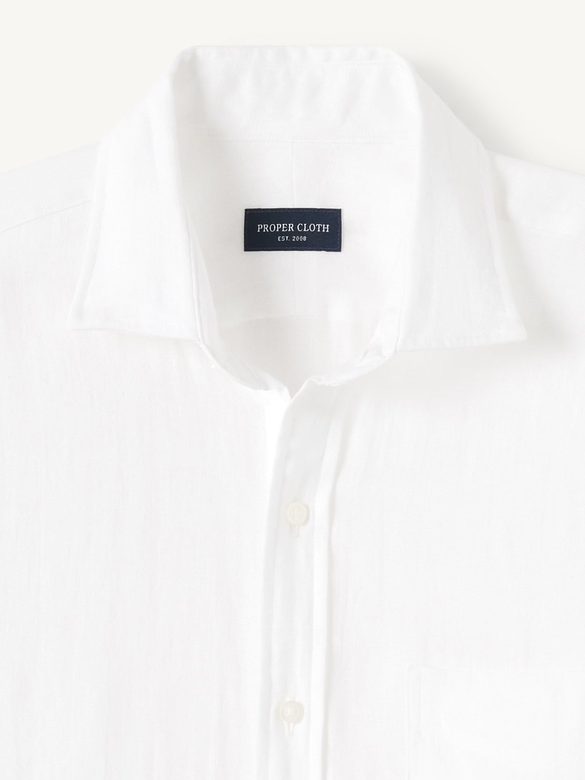 The Irish Linen Casual Shirt in White