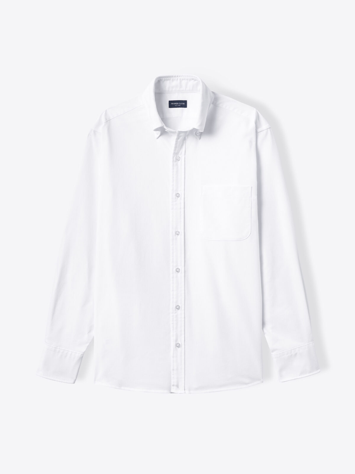 Thomas Mason White Premium Oxford Cloth Shirt by Proper Cloth
