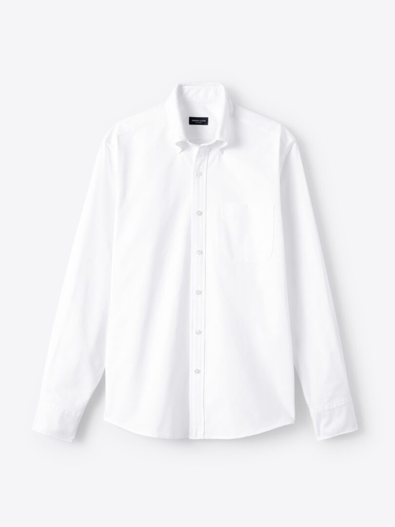 Thomas Mason White Premium Oxford Cloth 