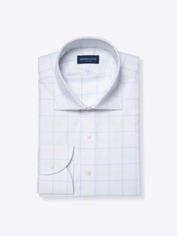 Marcus - Light blue men's shirt no iron