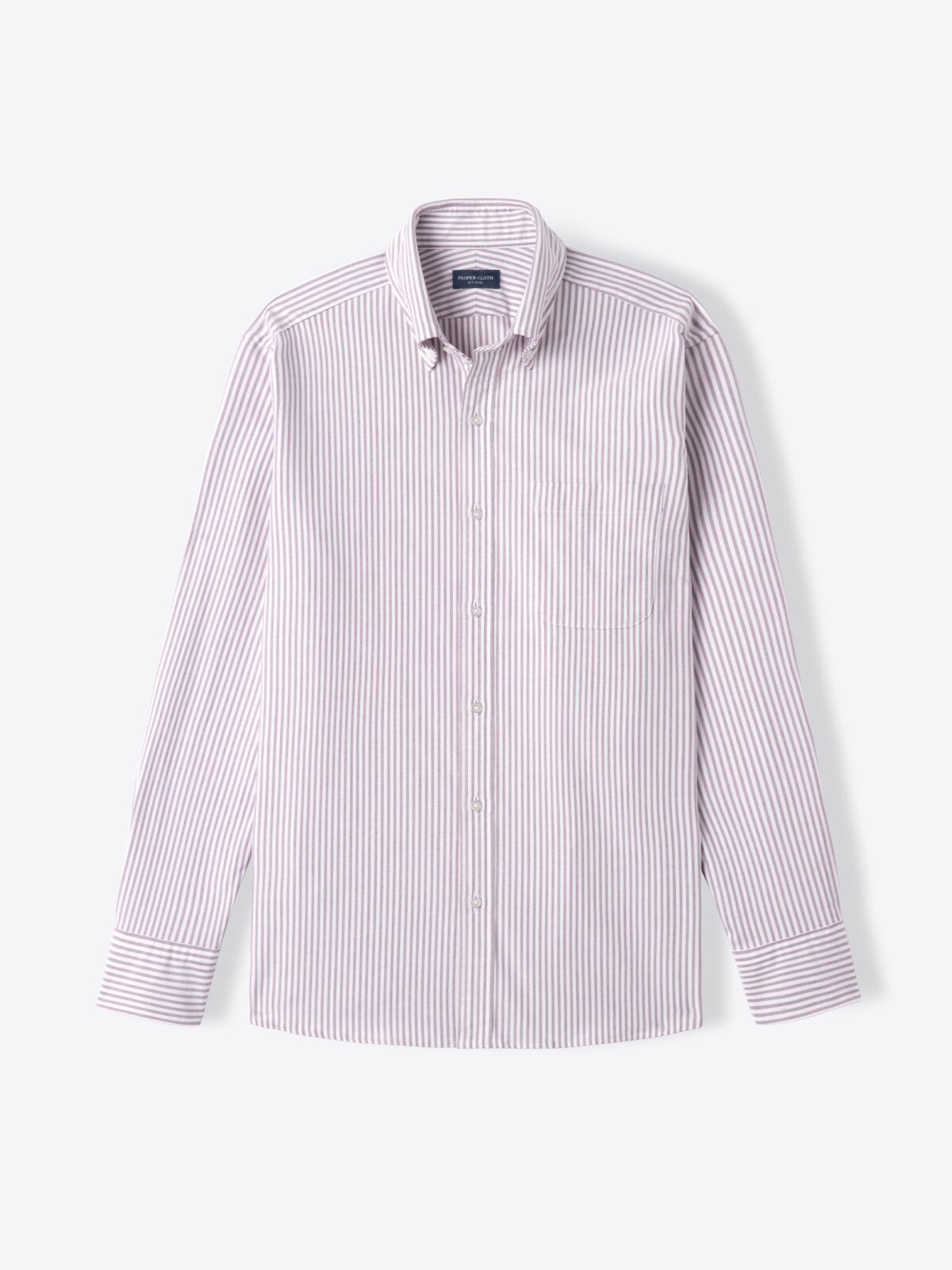 Thomas Mason Red Stripe Premium Oxford Cloth Shirt by Proper Cloth