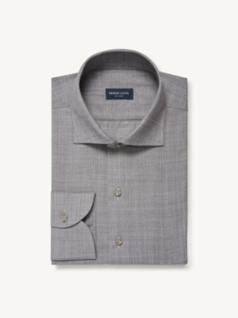 grey french cuff dress shirt Men's Olive Textured French Cuff Dress Shirt Set 15 33/34 / Olive