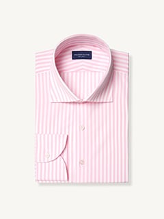 men's pink and white striped dress shirt Pink & White Stripe Dress Shirt