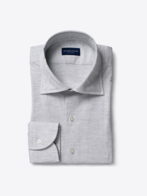 Shop Carrara Light Grey Melange Chambray