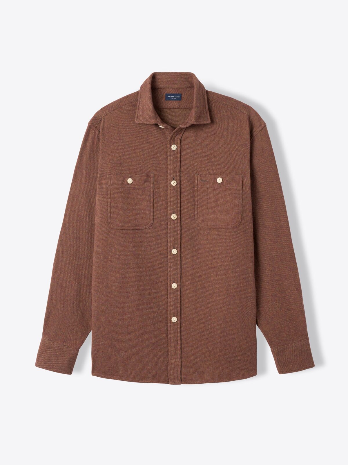 Japanese Rust Low Twist Twill Shirt by Proper Cloth