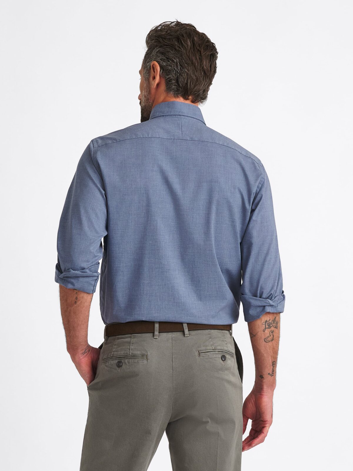 The Bleecker Sport Shirt in Slate Melange