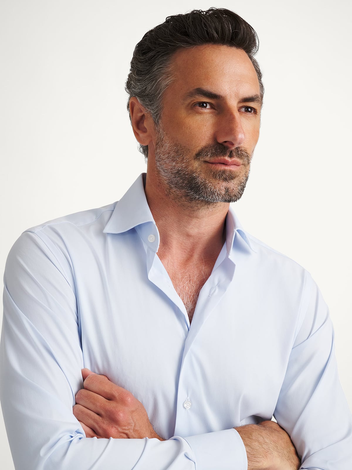 Ice Blue Performance Twill Shirt Ice Blue Performance Twill Shirt