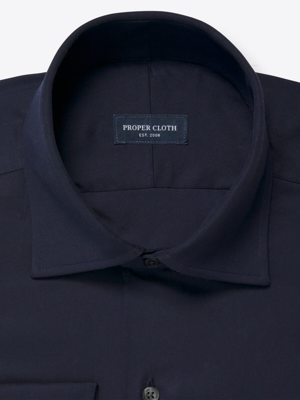 regent fitted dress shirt Blue Shirt with Regent Collar and 2-Button Cocktail Cuffs main image 1
