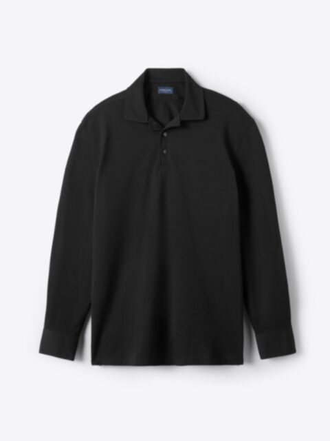Shop Canclini Black Easy Care Knit Pique