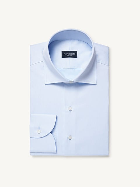 The Cutaway Collar Dress Shirt in Light Blue