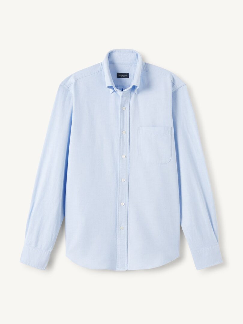 Washed Light Blue Lightweight Oxford Product Image