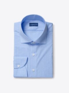 Waverly Light Blue 120s Shadow Stripe Shirts by Proper Cloth