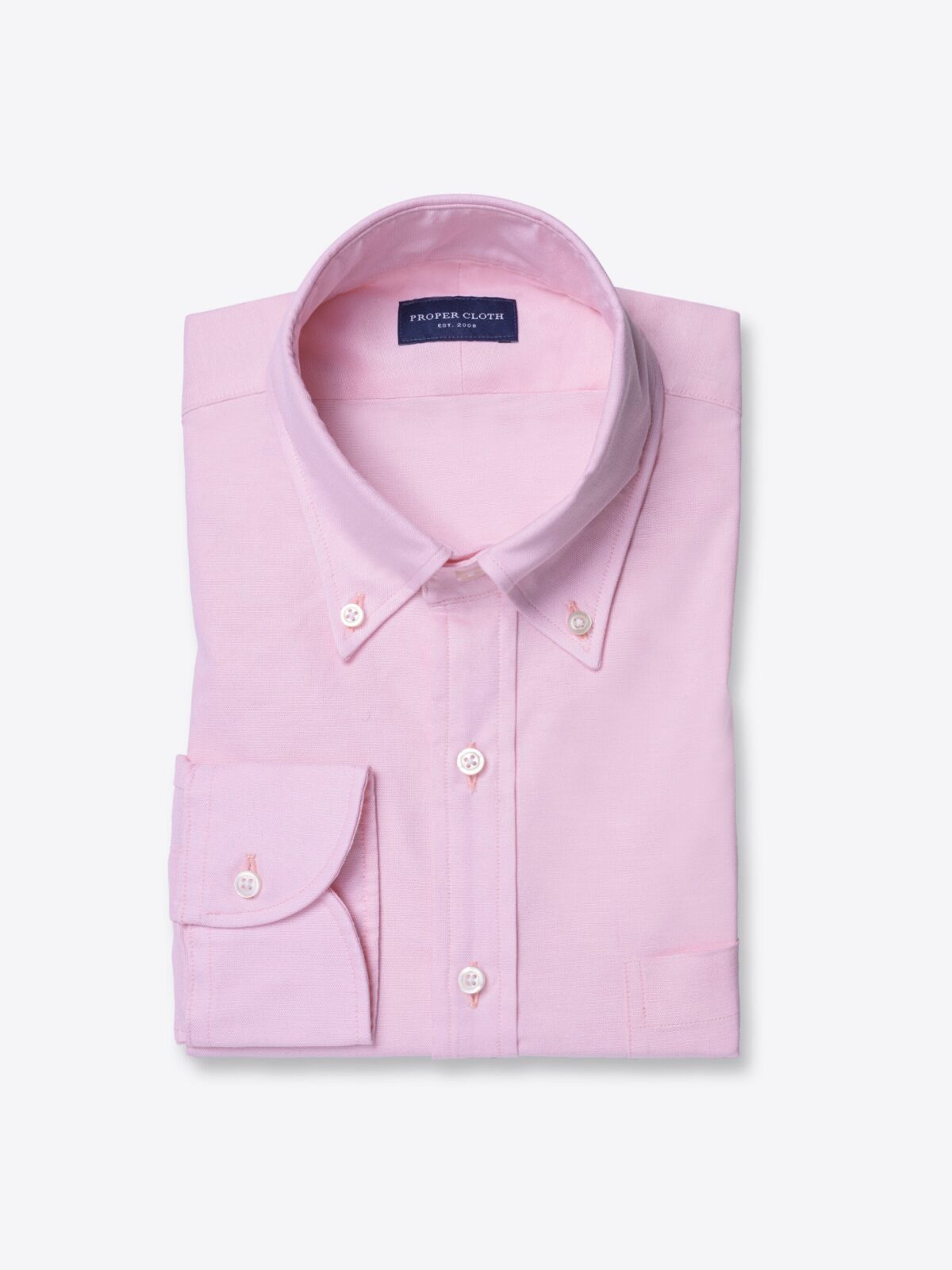 Livorno Pink Stretch Oxford Shirt by Proper Cloth