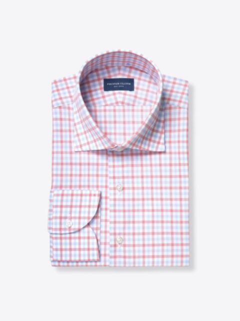 Shop Thomas Mason Red and Light Blue Multi Check