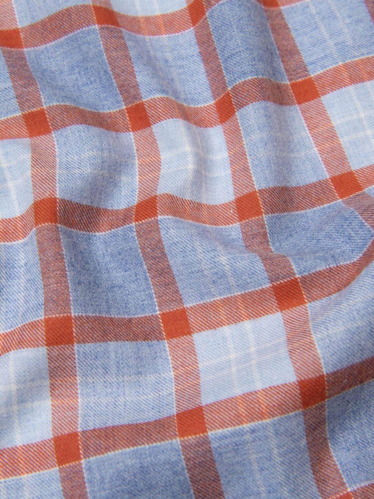 Wool Flannel / Red Plaid / Garment Fabric