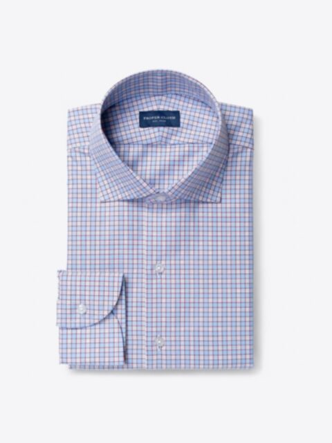 Shop Greenwich Light Blue and Red Small Check