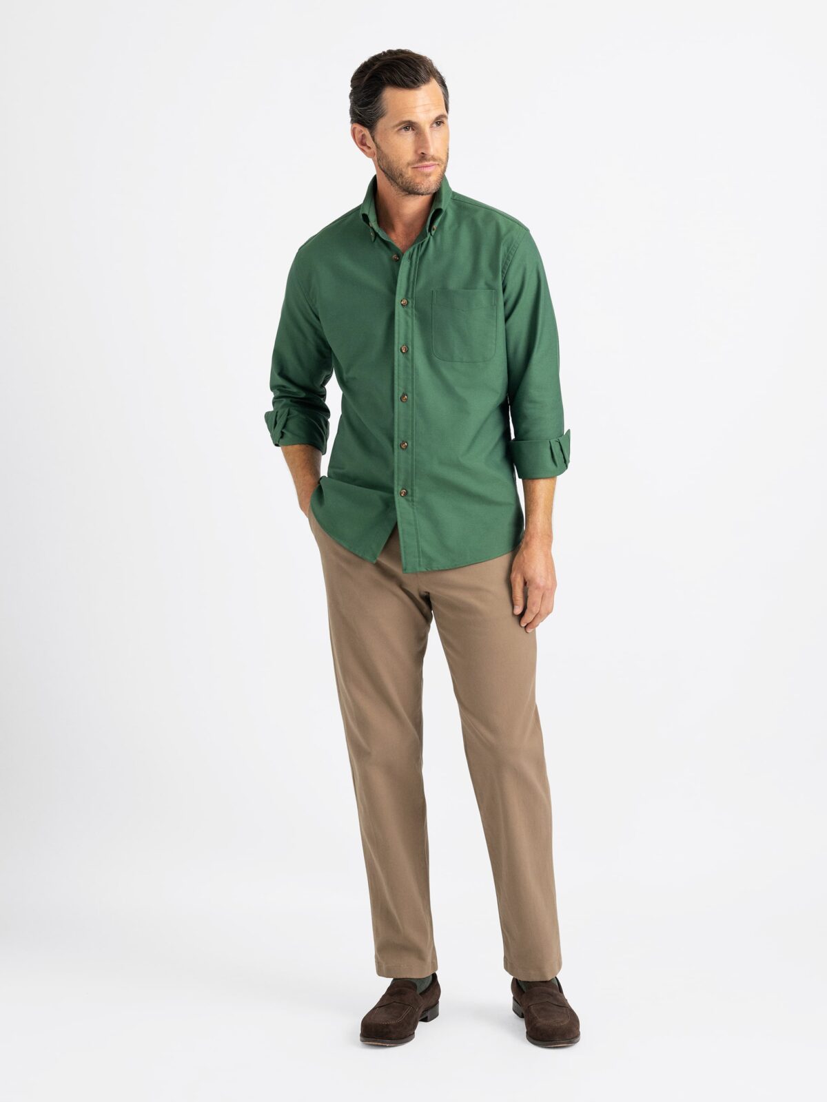 slim fit dress slacks The Classic Shirt in Linen main image 1