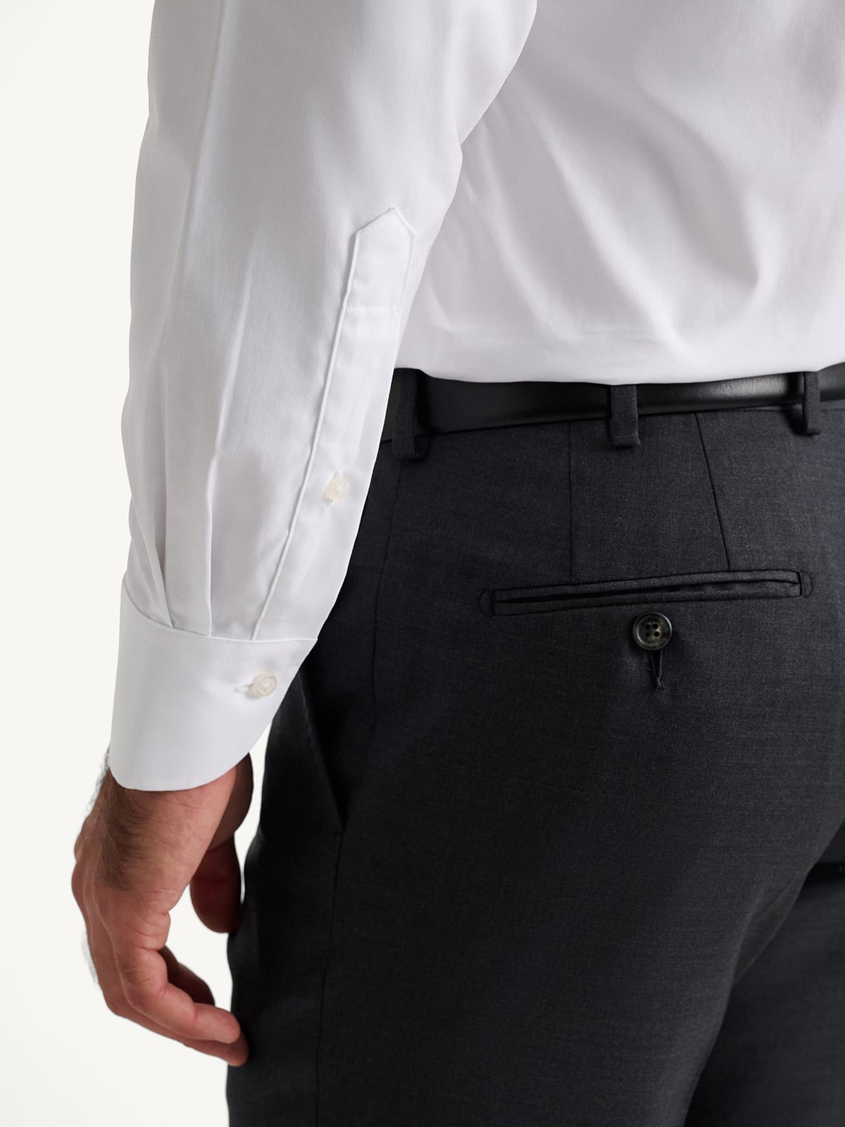 The Thomas Mason Fine Twill Shirt in White