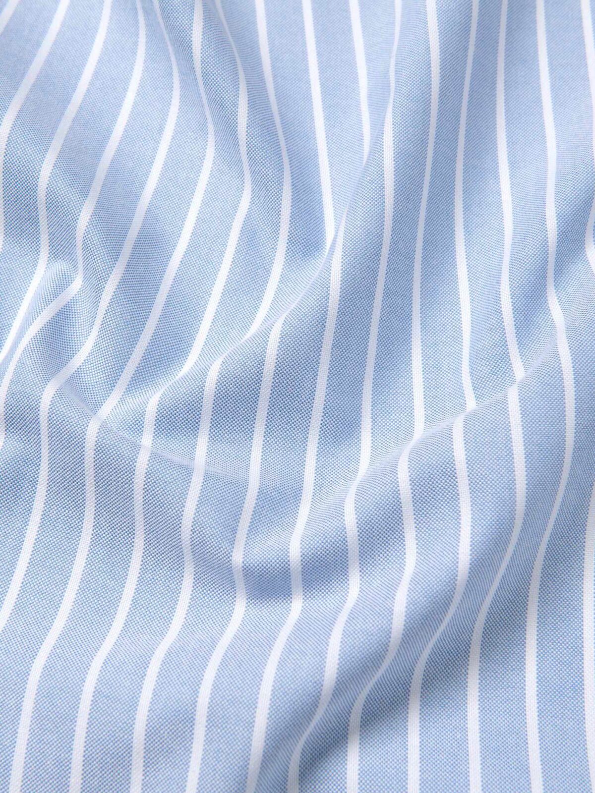Blue Wide Stripe Oxford Cloth Shirts by Proper Cloth