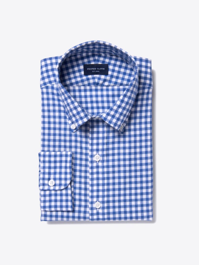 Canclini Royal Gingham Flannel Fitted Shirt 