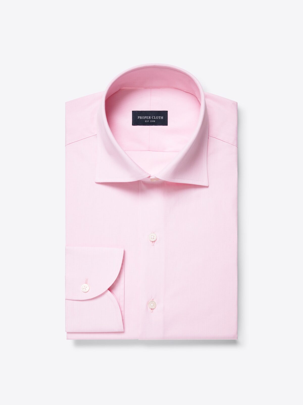 Proper Cloth Men's Stanton 120s Pink End-on-End Custom Dress Shirt - Pink, Size: 21, Big, Tall, 100% Cotton Proper Cloth Men's Stanton 120s Pink End-on-End Custom Dress Shirt - Pink, Size: 21, Big, Tall, 100% Cotton