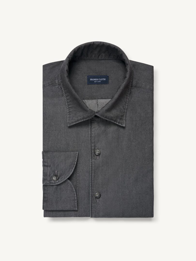 Albiate Washed Grey Denim Product Image