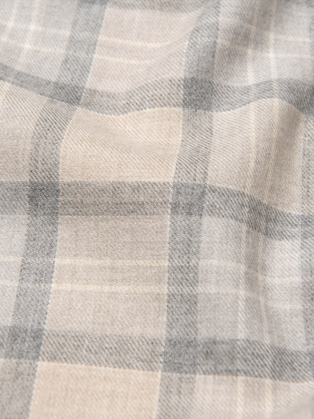 Flannel Plaid Red White Gray Yellow Taupe 58 Wide Cotton Flannel Fabric by  the Yard (D275.