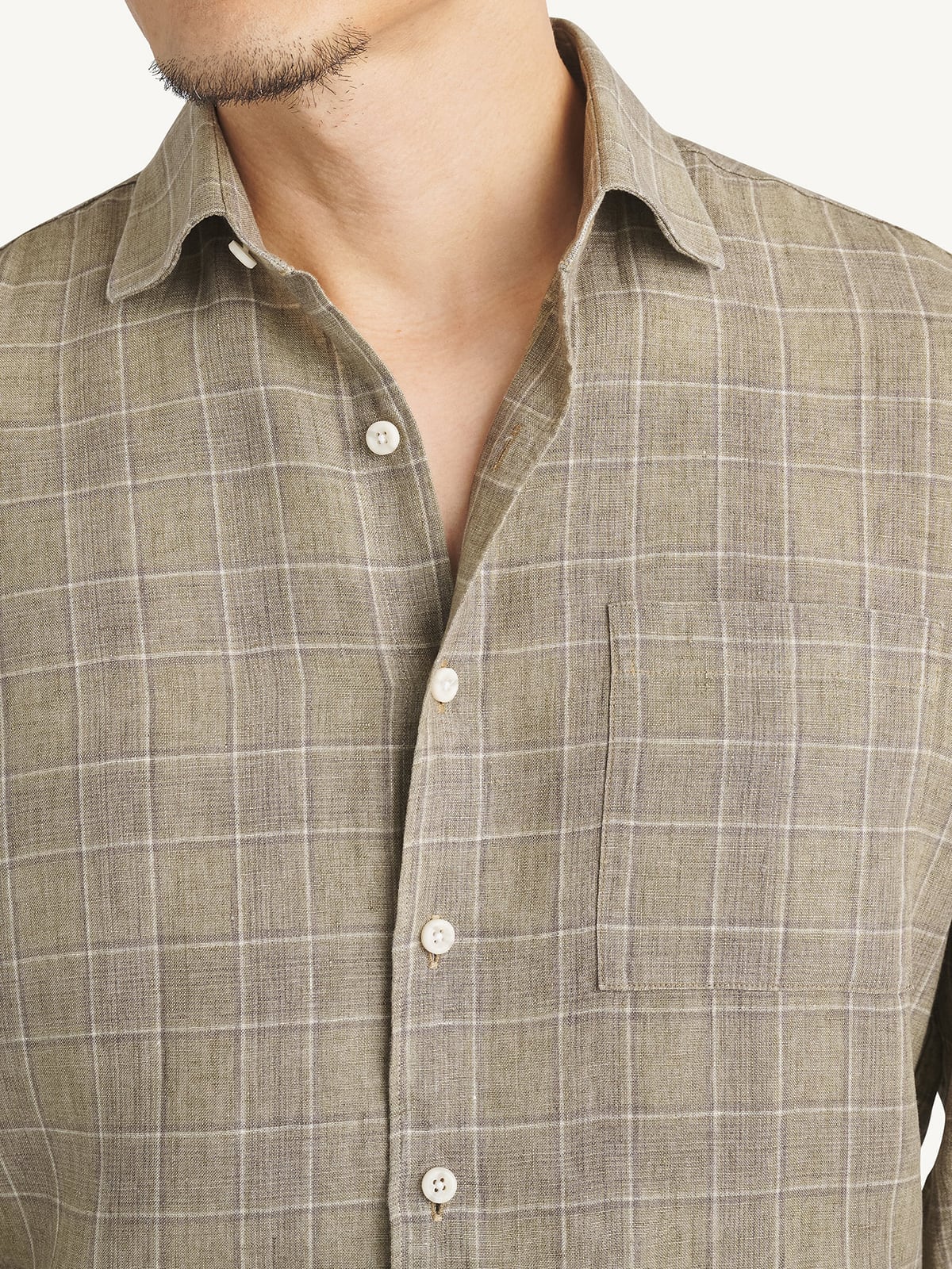 sage green dress shirts Bristol Button-down Sage Green Linen Sport Shirt Sage Green / XXL