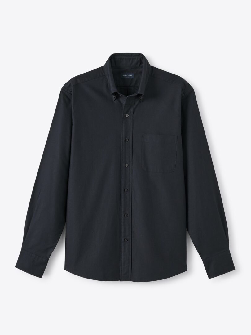 Clark Black Oxford Cloth Button Down Product Image