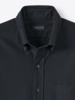 The Clark Oxford Cloth Button Down in Black
