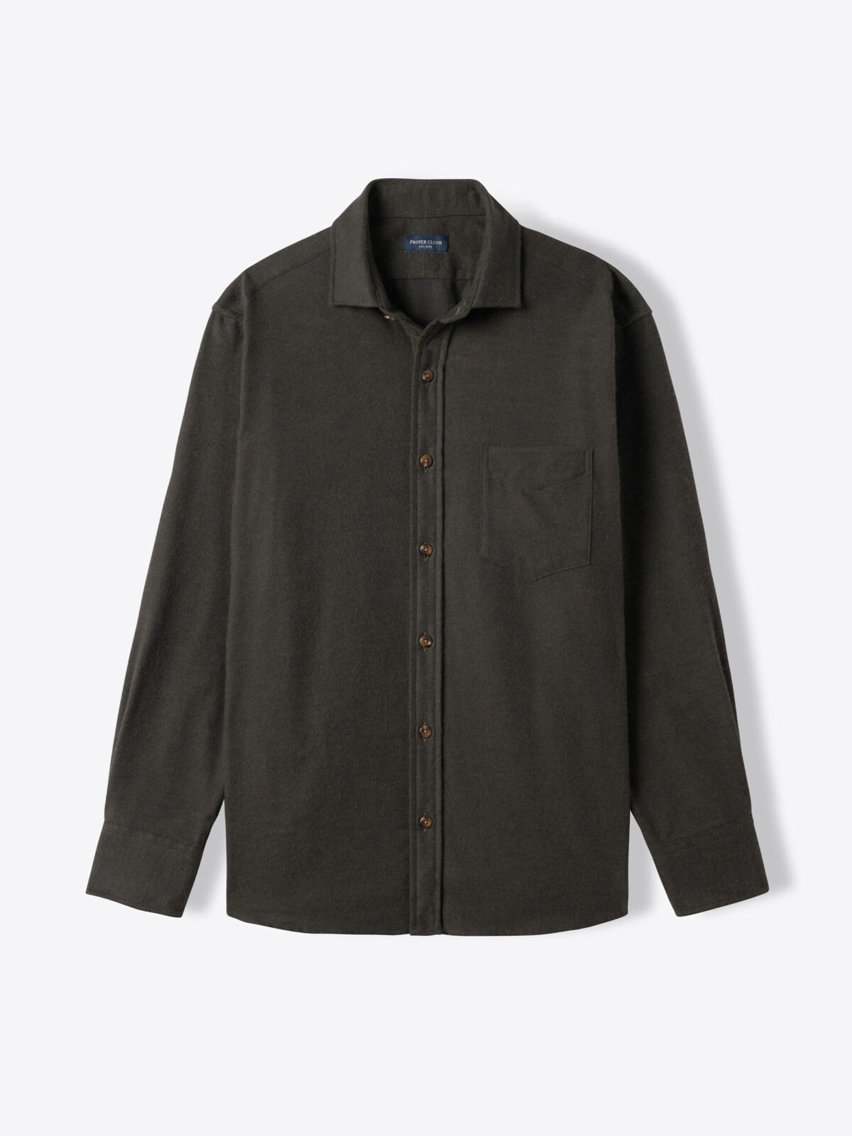 Canclini Pine Birdseye Beacon Flannel Shirt by Proper Cloth