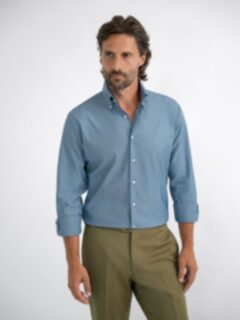 Blue Indigo Chambray Shirt by Proper Cloth