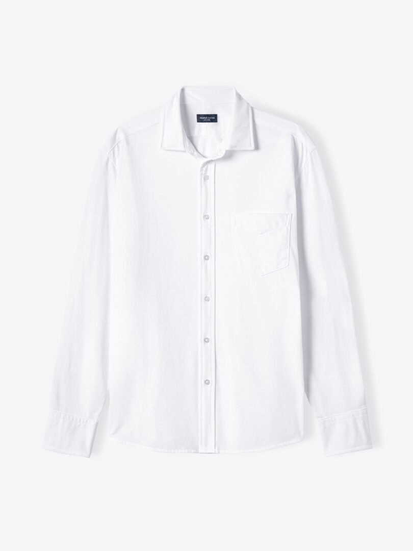 White Japanese Cotton T-Shirt Jersey Shirts by Proper Cloth
