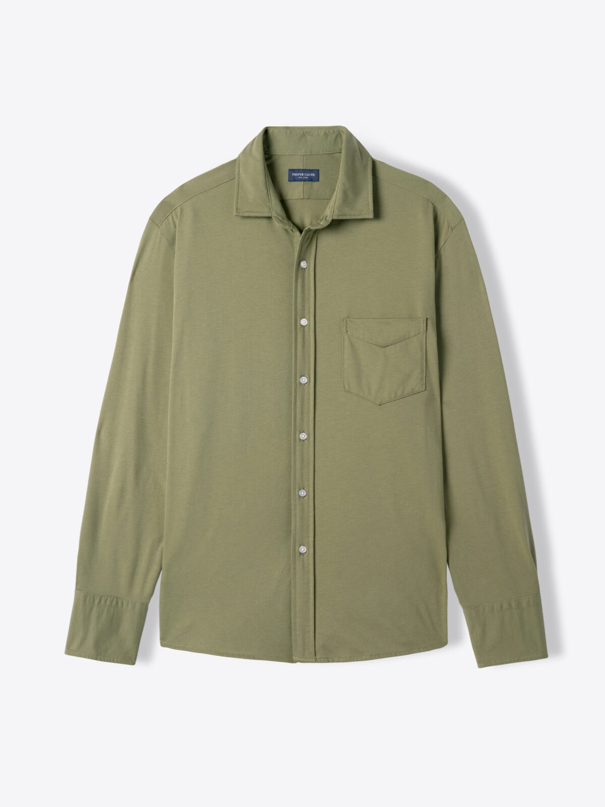 Moss Japanese Cotton T-Shirt Jersey Shirt by Proper Cloth