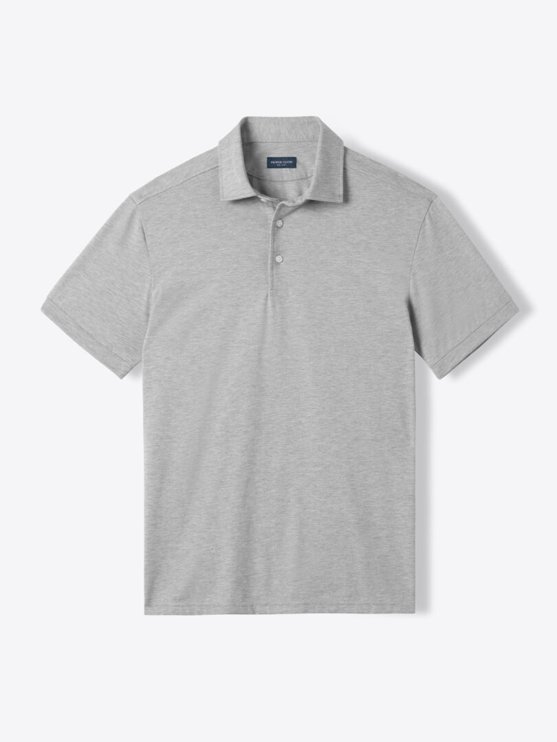 Grey Melange Cotton T-Shirt Jersey 