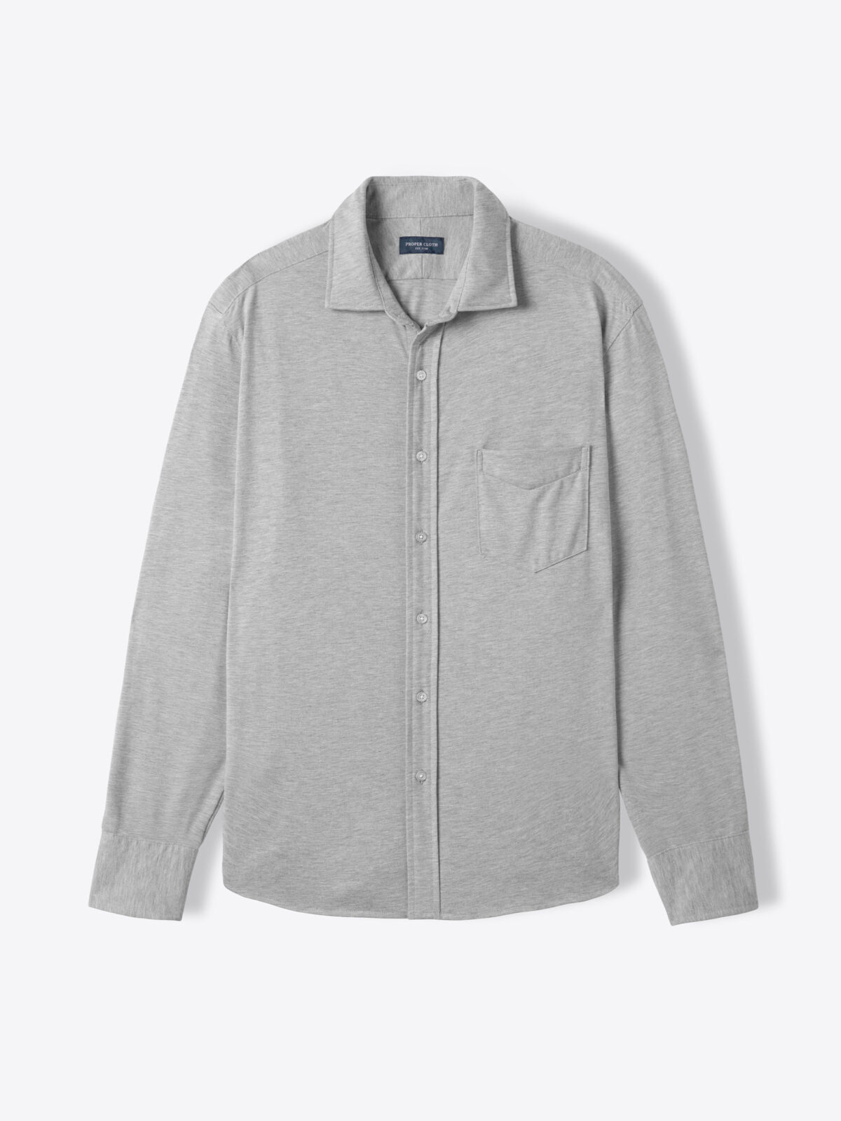 Grey best sale melange shirt