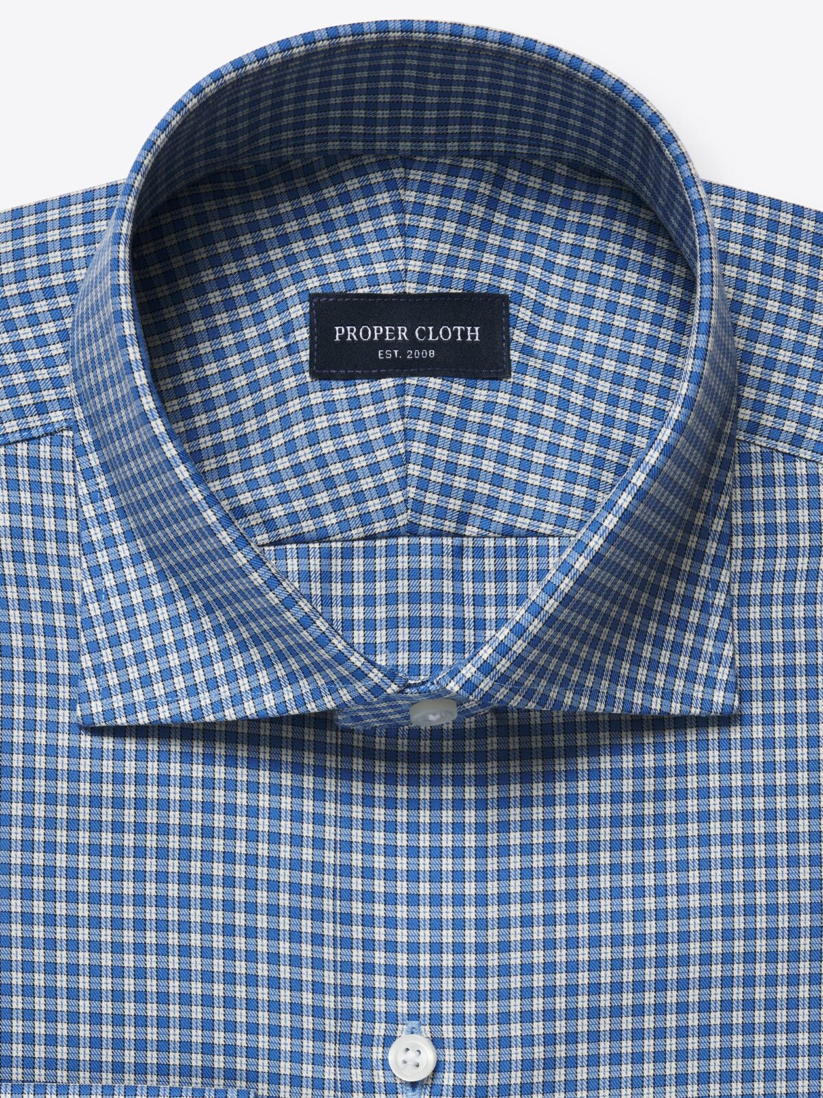 blue square dress shirt Polo Ralph Lauren Shirt M Blue/White Plaid Indigo Oxford Cotton –  eHABERDASHER