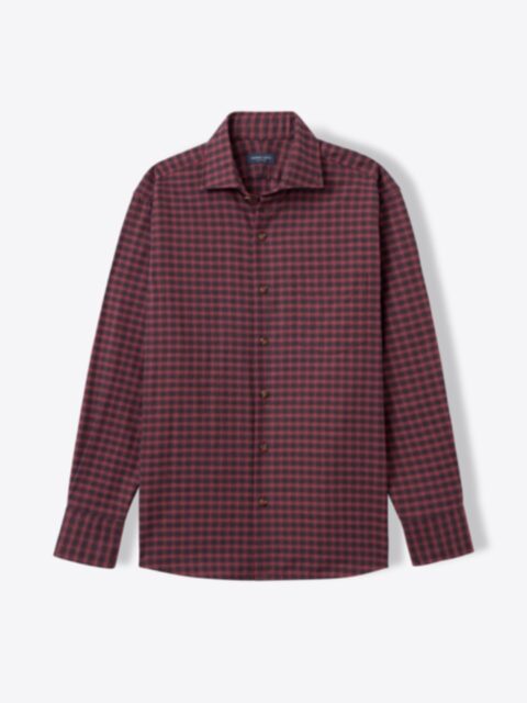Shop Kent Scarlet Ombre Check Lightweight Flannel